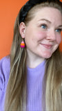 Pink Candy Corn Earrings