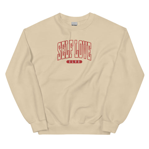 Embroidered Self Love Club Sweatshirt